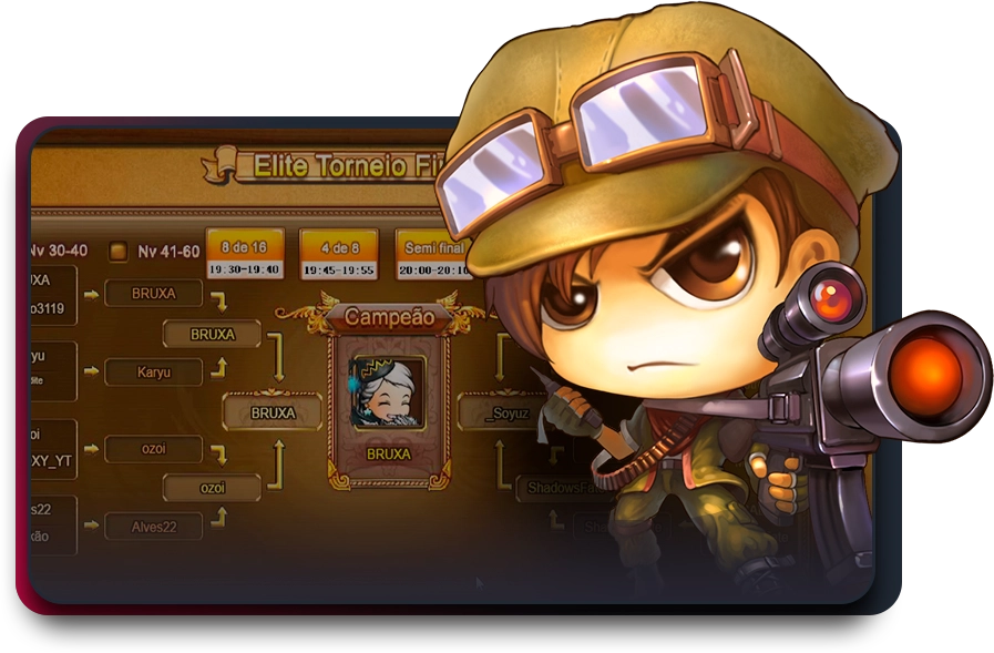 Chaveamento do Torneio de Elite no XTank Global.